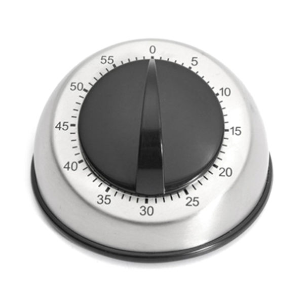 Mekanisk timer i rostfritt stål för skola, inlärning, projekt och köksuppgifter, tidspåminnare för kök