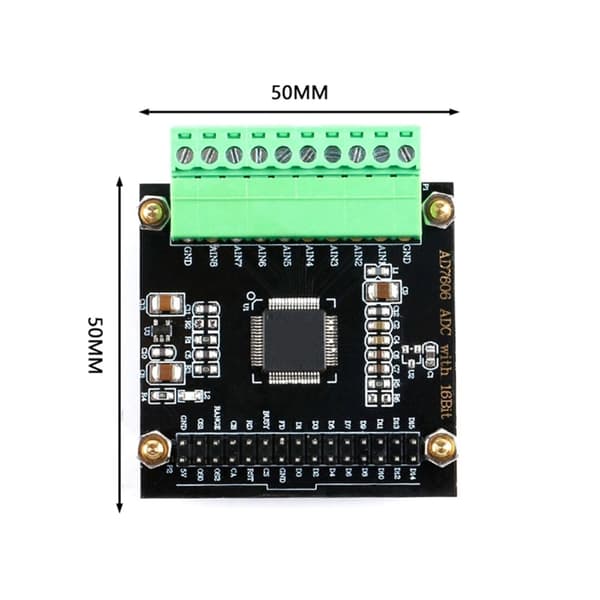 ADC7606 Modul Multi Kanal 16bit ADC 8 Kanal ADC Dataopsamlingsmodul