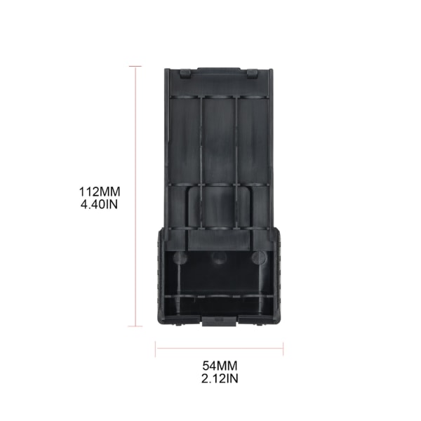 Förlängt case Universal för UV-5R DM-5R-Plus TH-F8 TH-F8D Walkie-Talkie 6xAA-skal Tvåvägs-sändare-tillbehör