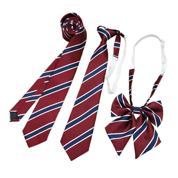 1 stk/3 STK Stribede Slips til Kvinder Britisk Stil Halsslips til Uniform Halsslips Pige combination