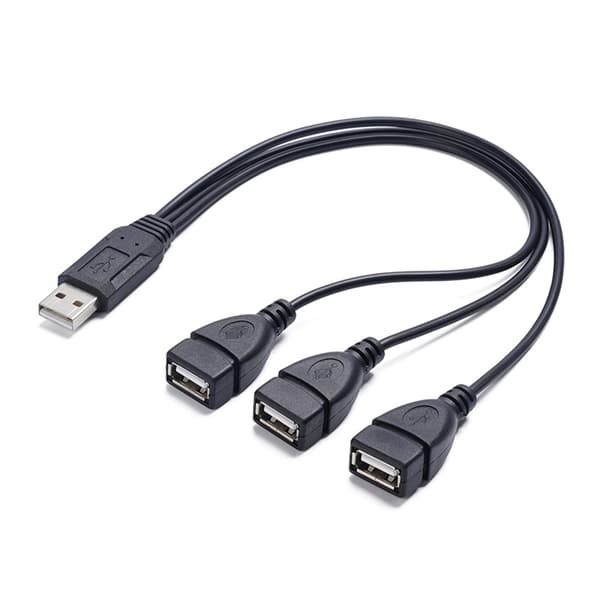 USB2.0 Han til tredobbelt hun splitterkabel med dataoverførsel til tablets PC