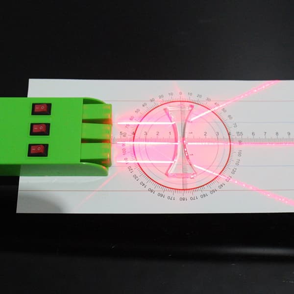 Tre-vejs parallelle laserlys kilde sæt 10x6cm Fysik Optik Udstyr