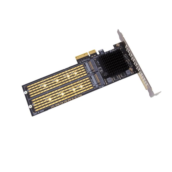 Dobbelt PCI X4 Controller Internt Udvidelseskort PCI-E til for M.2 NVME Adapter