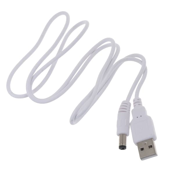 USB DC 5V 5.5 x 2.5mm Opladerkabel USB2.0 DC5V Strømstik 1M/2M3M Holdbart 2m