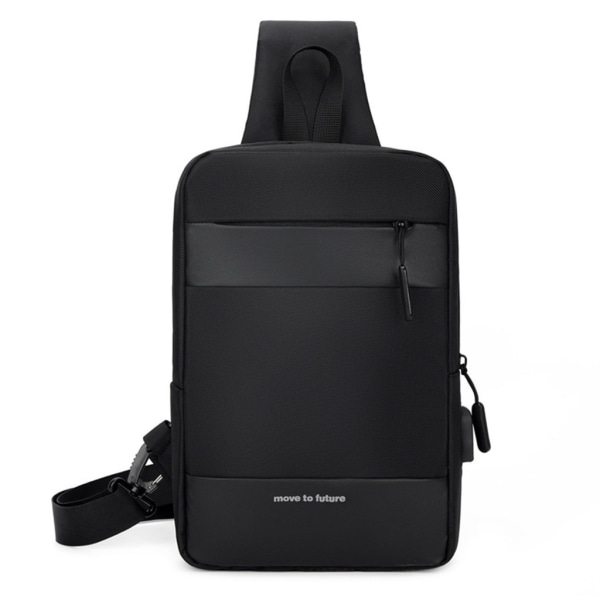 Bröstväskor för män, avslappnade midjeväskor med USB-laddningsport, crossbody-väskor, axelväska, midjeväska, sling bag