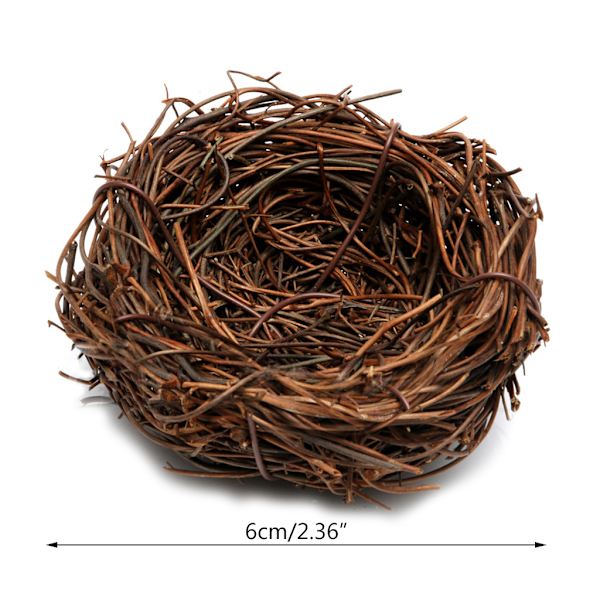 Handgjorda Vine Brown Bird Nest House Home Nature Craft Holiday Dekoration