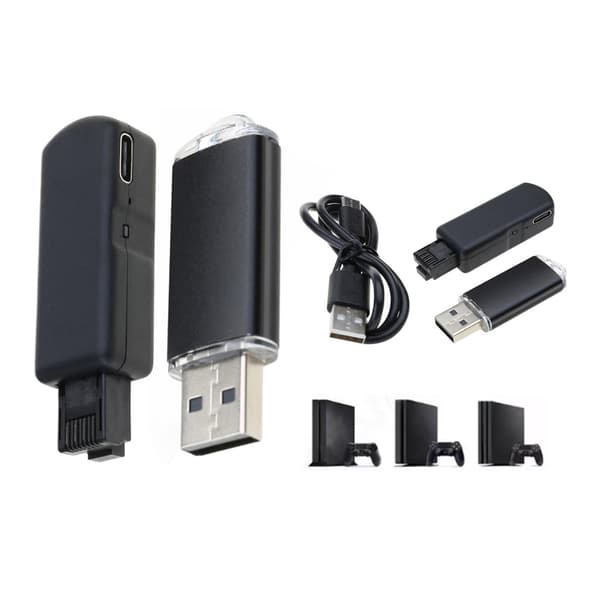 Spelkabel Typ C Kabelset USB-adapter för P4 Spelkonsol FW 9.0-11.0 System