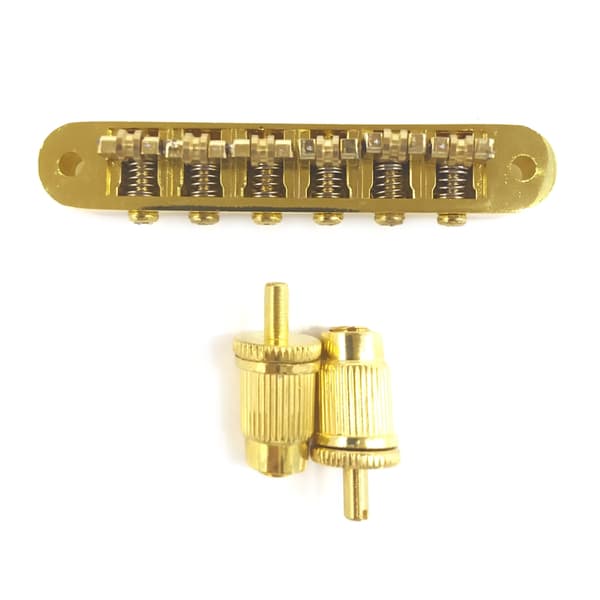 6 Strings Guitar Roller Sadel Bridge Tune-O-Matic Bridge elektrisk gitarr Roller Bridge med dubbar ersättningsdel Silver