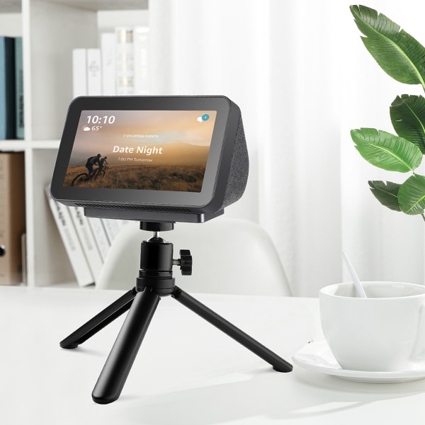 Stativ för Echo Show 5 Flexibelt stativ, justerbar hållare 360 grader roterbar för kontor i kök i sovrum och var som helst