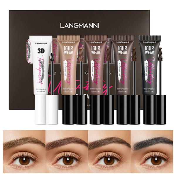Easy Breezy Volumizing Brow Gel, Vattentät Ögonbrynsgel, Långvarig, Enkel Applicering, Formar Naturligt Utseende Ögonbryn