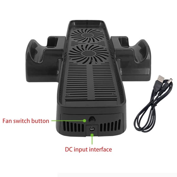 Spillekonsol Køleventilator Ekstern Lydløs USB Super Køleventilator Station til 360