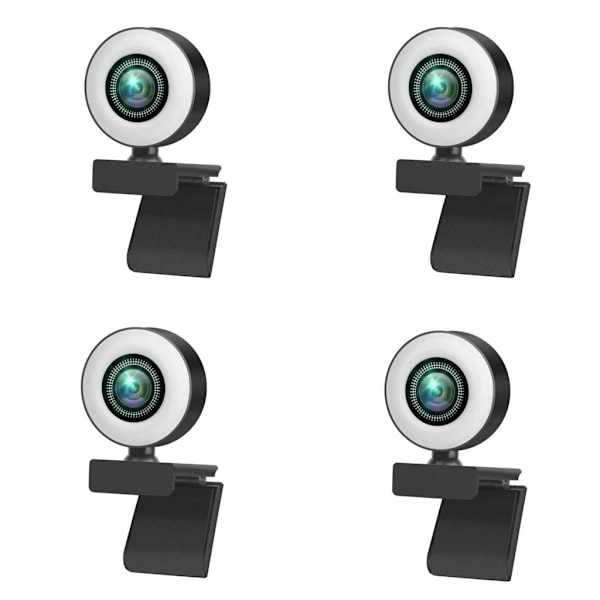 1080P/2K/720P webbkamera USB Free Drive Autofokus datorkamera med 3 växlars fyllningslampa för bärbar dator stationär 360° rotation Beauty 2K plus stand
