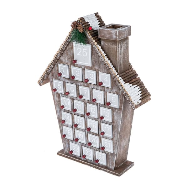 Advent Kalender i Tre Skrivebordsornament for Julepynt