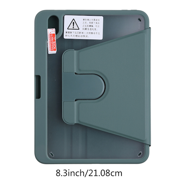 Full Body Tablet Skydd för Case TPU för Smart Cover med laddningspenna öppning 360° Rotation Auto Wake / Sleep i min Black