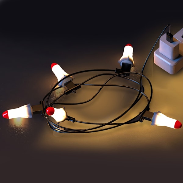 USB Han til 5 USB Hun Forlænger Strømkabel til 5V LED Lys Lampe Ventilator