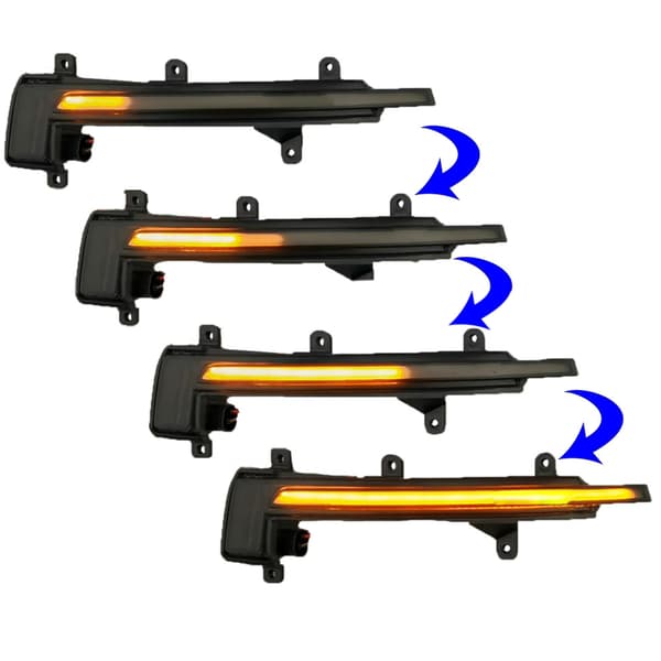 Scroll LED Dynamisk Blinkers Ljus För AudiTT TTS MK2 Backspegel Blinkers