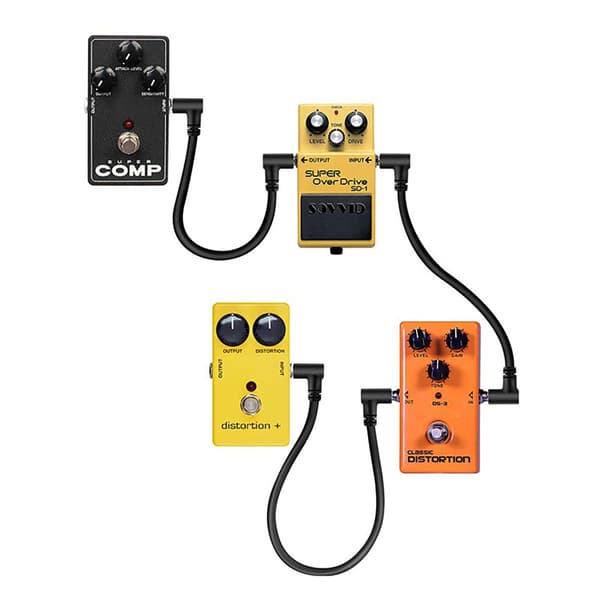 3 stk. guitarpedal-patchkabler effektpedal-boardkabel holdbar forbindelse