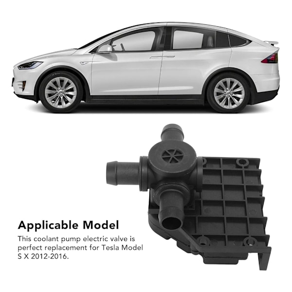 För Model S/X 3-vägs Värmekontroll Kylvätskesystem Vattenpump Ventiler 600738400B