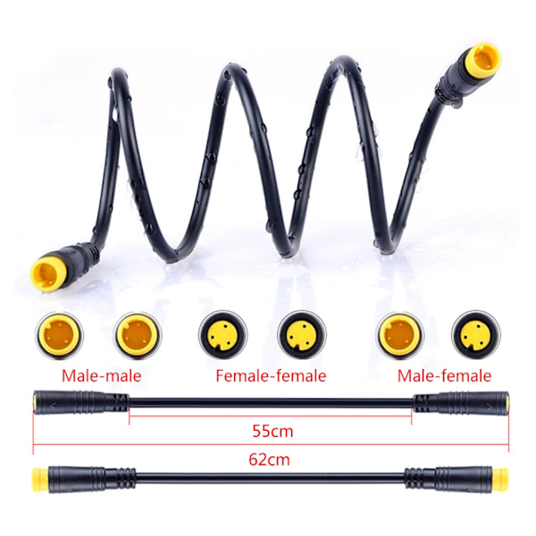 Ebike Girskiftsensor USB Programmeringskabel Display Forlengelseskabel Gir Sensor Speed sensor extension cable 40CM
