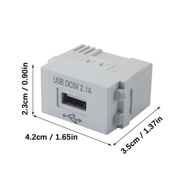 USB-strømmodul Mobiltelefonopladningspanel 5V 2.1A Opladningsstrømmodul