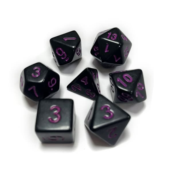 7 st DND-polyedriska tärningar RPG-tärningar för fängelsehålor-och-drakar, Pathfinder-MTG, D&D-rollspel, set Yellow