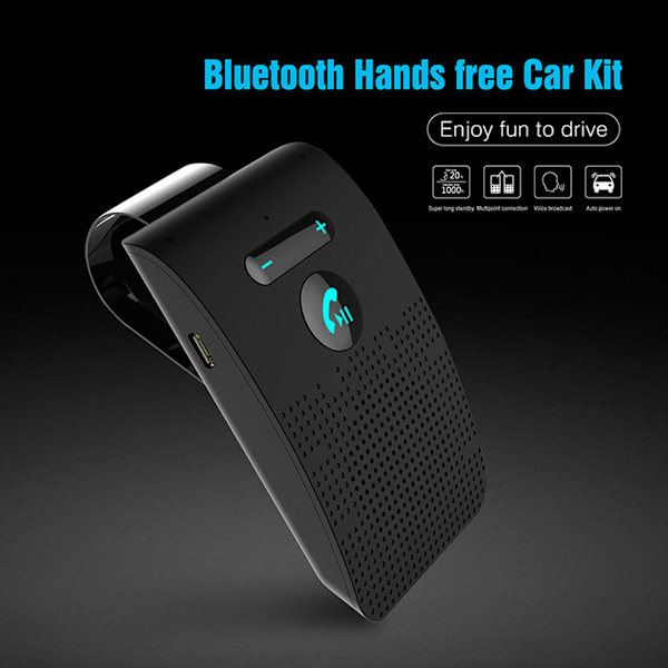 til Solskærm Klips Højttalertelefon Trådløs Bluetooth-kompatibel Håndfri Modtagelse