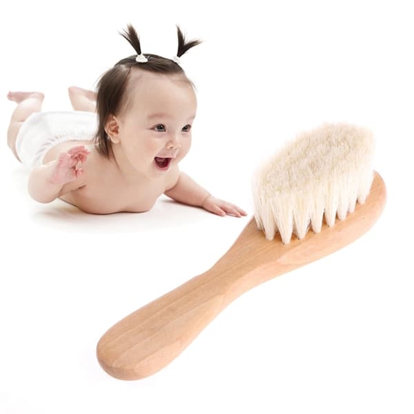 Trä Baby Säkerhetskam Ull H Borste Vård Barn Massage Baby Kit Säkerhet
