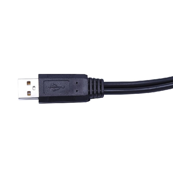 USB 2.0 Typ A 1 hane till 2 hona Y-Splitter Data Sync Laddningsförlängningskabel