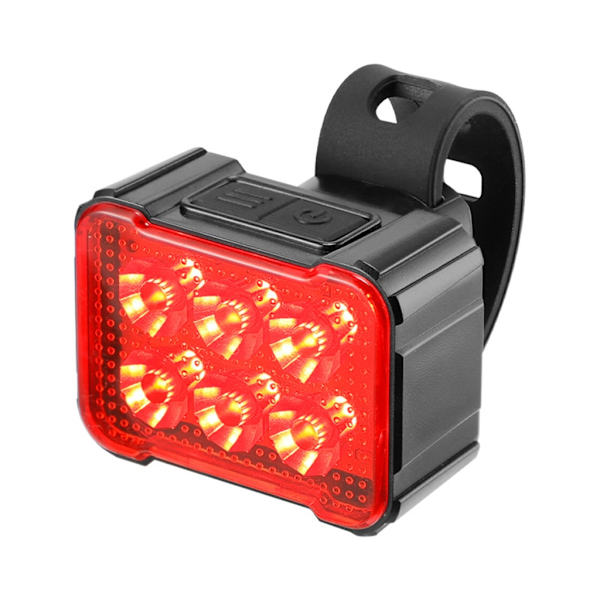 LED Sykkellykt Multi-Moduser Sykkel Baklys Lommelykt Vanntett Sykling Sikkerhetsvarsel Blinkende Lys for Sykling