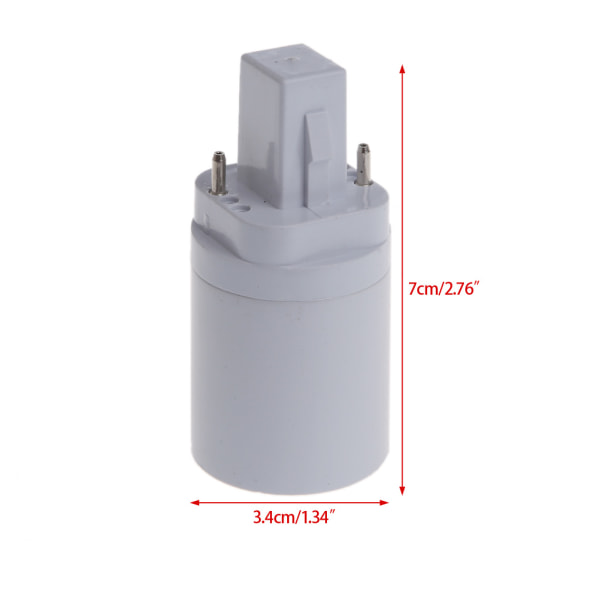 G24 till E27 Sockel Sockel Skruv LED-lampa Halogen Glödlampa Adapter  Converter 5c35 | Fyndiq