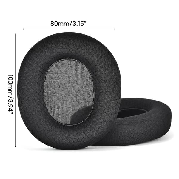 Andningsbara öronkuddar i mesh för Arctis 1/3/5/7/9/ PRO Headset Bullerreducerande öronkuddar Mesh -tyg öronkuddar ärmar