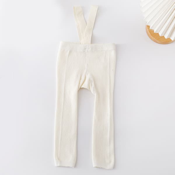 Småbørns Forår Efterår Leggings Afslappede Benvarmere Åndbare Seler Strømpebukser White M