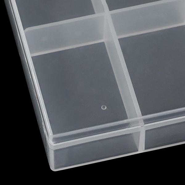12 Space Transparent False Nail Art Tips Förvaringslåda Nagel för Rhinestone Glitter Förvaring för case Container Nail Art också