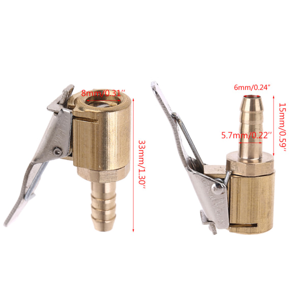 1/4" luftledningsslang Kompressorkopplingskoppling Metallmunstycke för pneumatiska verktyg