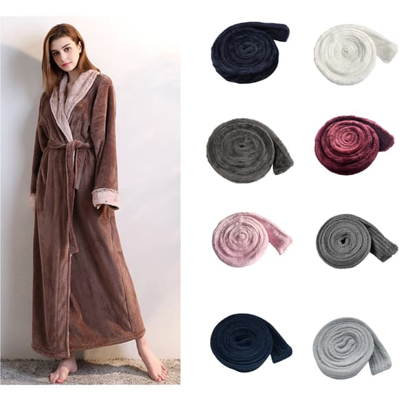 Badekåbebælte Erstatning Flannel Badekåbebælte Fleece Badekåbebælte Erstatning Pink medium thick towel material