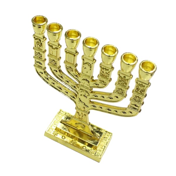 Hanukkah Menorah 7-grenet lysestake Hellige gral lysestake Religiøs gave