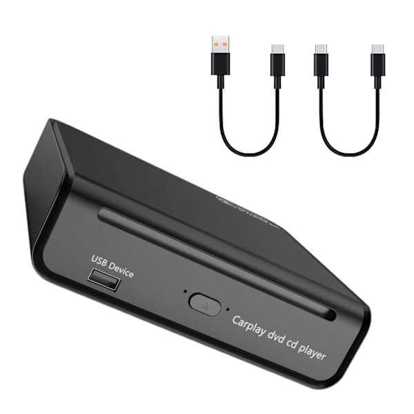 Auton DVD-soitin sisäänrakennetulla langattomalla sovittimella ja USB DVD-soitin
