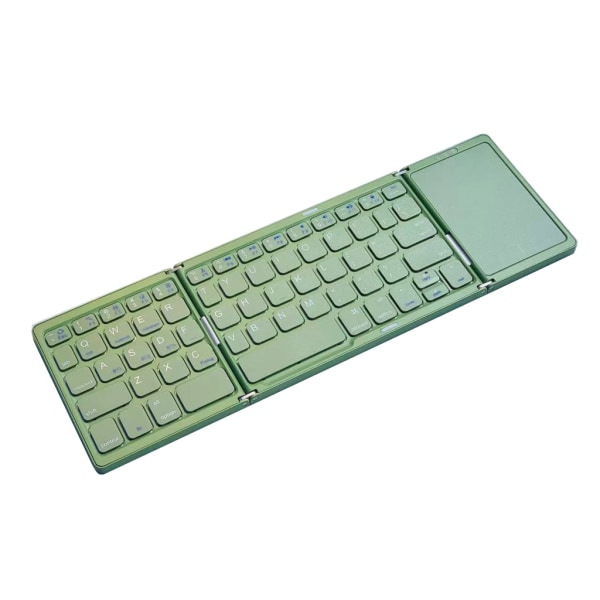 Trådlöst hopfällbart tangentbord med pekplatta BLE5.1 Uppladdningsbar hopfällbar Bluetooth-kompatibel Tyst tangentpanel för bärbar dator Gray