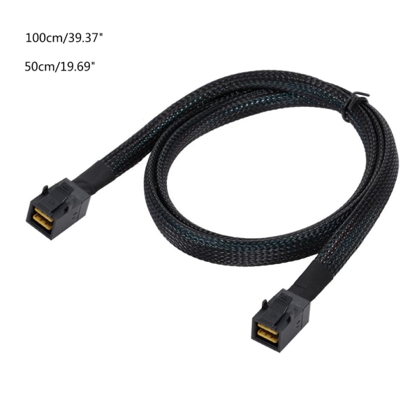 SAS Sata-kabel SFF-8643 till SFF-8643 Intern Mini SAS High Definition-kontakt 36-stiftssladd 0.5 meters