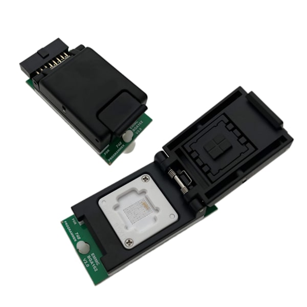 EMMC BGA162 Adapter IC Socket Programmer V2.0 Dubbelhuvud Probe Hållare