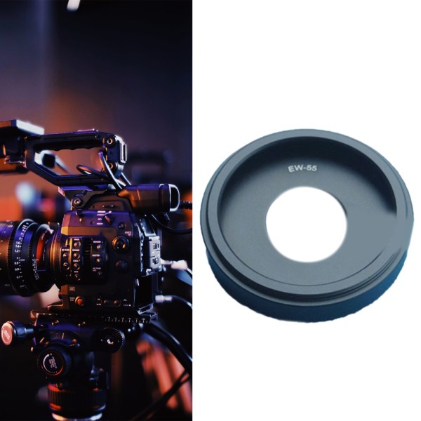 EW-55 metall cover för kamera 55 mm för RF 28 mm F2.8 STM R50 R6 R5 R62 R8R7 R10 lins förhindrar strökljus antibländning