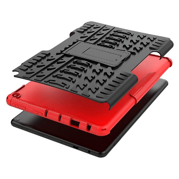 10,1" för Case for Fire HD- 10/10 Plus 2021 Heavy Duty Rugged helkroppshybrid Stötsäker droppe för cover för Orange HD10 PLUS