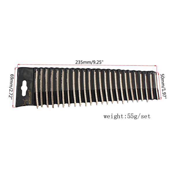 24 st/set Rostfritt stål 2,7 mm bredd 24 band gitarrbandtrådar bandset