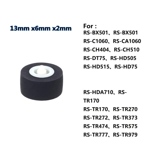 Slitstark kassetthjul Remskiva klämrulle för RSBX501, RSC1060, RSCA1060, RSCH404, RSCH510, RSDT75, RSHD505, RSHD515