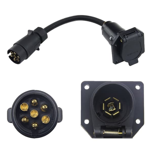 Intercontinental Trailer Connector Adapter 5 7 Pin Dobbelt Interface Til Bugsering
