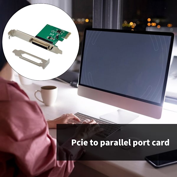 PCIE Controller Card PCIE till DB25 Printer Adapter PCIe Dataöverföring