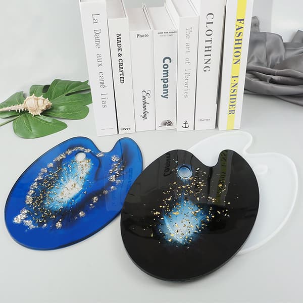 Epoxy Silikone Coasterforme til Fremstilling af Agatskiver Makeup Palet