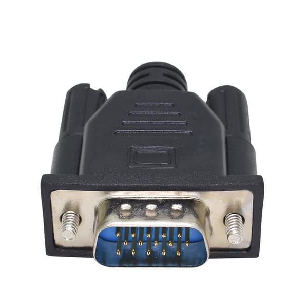 Mini VGA Dummy Plug Hodløs Skjermemulatoradapter Virtuell Skjerm