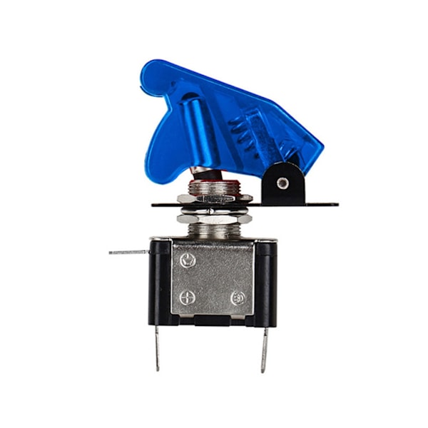 Blått cover LED-vippströmbrytare Racing SPST PÅ/AV 12V För bil Lastbil-LED-belyst vippströmbrytare Cover Blue