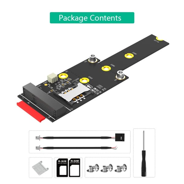 M.2 NGFF M-nøgle til Mini PCIe-adapterkort 2242 2260 2280 221100 harddisk